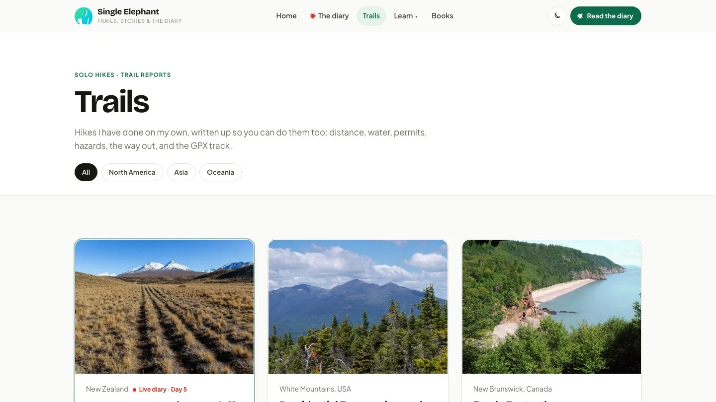 Single Elephant Trail Diary — image 8